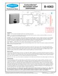Bobrick B-4063 Spec Sheet