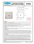 Bobrick B-505 Spec Sheet