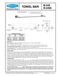 Bobrick B-545 and B-5456 Specsheet