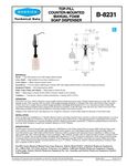 Bobrick 8231 spec sheet