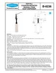 Bobrick 8236 specsheet