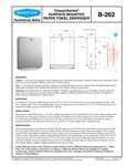 Specifications Sheet 