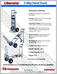 THREE WAY LIBERATOR HAND TRUCK spec sheet