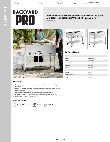 Backyard Pro 554BPGST3WLP Specsheet Backyard Pro 554BPGST3WLP Specsheet
