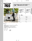 Backyard Pro 554BPGST4WLP Specsheet