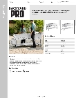 Backyard Pro 554BPGST5WLP Specsheet Backyard Pro 554BPGST5WLP Specsheet