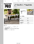 Backyard Pro 554CHAR72SS Specsheet Backyard Pro 554CHAR72SS Specsheet