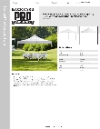 Backyard Pro Courtyard Series ULA WHITE 10X10 Specsheet