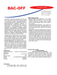 Bacoff 32 oz. Sanitizer / Disinfectant Specsheet