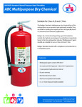 BADGER Standard ABC Multipurpose Dry Chemical Stored Pressure Extinguishers Specsheet