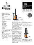 Big Joe S22 Spec Sheet
