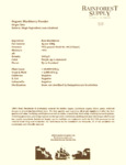 Blackberry Powder Spec Sheet
