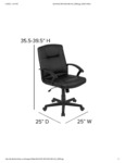 BLN-6GCGRYX000-BK-GG Chair Spec Sheet