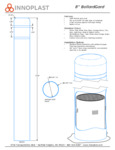 Innoplast 8" Round bolloardgard bollard covers spec sheet