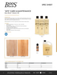 BOOS BLOCK MYSTERY OIL -16 OZ. Spec Sheet