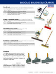 BROOMS, BRUSHES & SCRAPERS