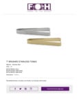 FOH BUT021 7" Brushed SS Tong Specsheet