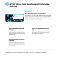 HP 727 300-ML MATTE BLACK INK CRTG