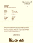 Cacao Powder Spec Sheet