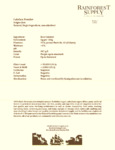 Calafate Powder Spec Sheet Calafate Powder Spec Sheet