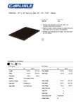 Carlisle 1060103 12 x 18 Black Rubber Service Mat Carlisle 1060103 12 x 18 Black Rubber Service Mat