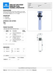 Cast Grid Outlet Plugs Spec Sheet