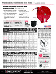 DUAL PEDESTAL HOSE REEL spec sheet