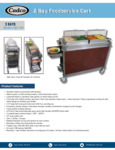 MobileServ MobileServ®® Junior Food Carts - 2-Bay