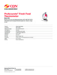 221HOT1 Specsheet for thermometer
