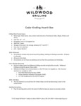 Cedar Kindling Hearth Box SPEC