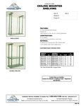 Ceiling Mount Shelving Spec