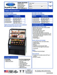 Federal CH3628-RSS3SC Hybrid Merchandiser Spec Sheet