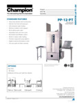 Champion PP-12 Specs Champion PP-12 Specs