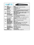 Channel 16MP PoE Network Video Recorder Spec Sheet Channel 16MP PoE Network Video Recorder Spec Sheet