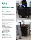 Choice 176ICBN125BK Mobile Ice Bin Specsheet