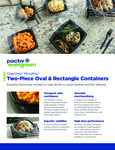 ClearView® MicroMax® Two-Piece Oval & Rectangle Containers Spec Sheet ClearView® MicroMax® Two-Piece Oval & Rectangle Containers Spec Sheet