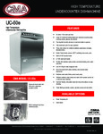 CMA DishMachines UC-50e Spec Sheet CMA DishMachines UC-50e Spec Sheet