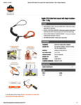 COIL LANYARD - CARABINER - 2LBS - BLACK SPEC SHEET