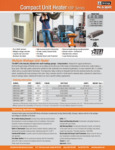Compact Unit Heater Specsheet Compact Unit Heater Specsheet