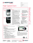 Merrychef Connex12 spec sheet US-CAN English Merrychef Connex12 spec sheet US-CAN English