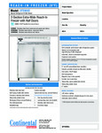 Continental Refrigerator 2FENHD Specsheet