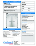 Continental Refrigerator 2FESN Specsheet