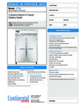 Continental Refrigerator 2FSN Specsheet