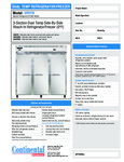 Continental Refrigerator 3RRFN Specsheet