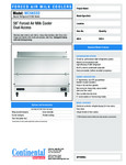 Continental Refrigerator MC5NSSD Specsheet