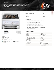 Cooking Performance Group CBR24-NG(CPG) Specsheet