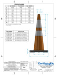 Cortina DW-Slim-Line-Series-Traffic-Cone-Spec-Sheet