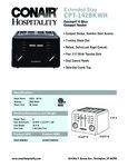 CPT-142BK Conair Hospitality Cuisinart 4 slice toaster spec sheet