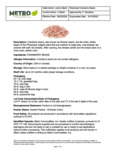 Cranberry Beans Specsheet