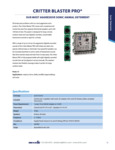 Critter Blaster Pro Spec sheet